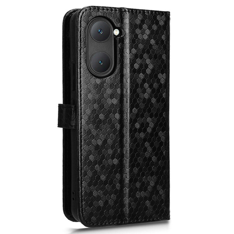 For vivo Y03 Case Dots Imprinted Shockproof Wallet Phone Cover For vivo Y03 Case Dots Imprinted Shockproof Wallet Phone Cover